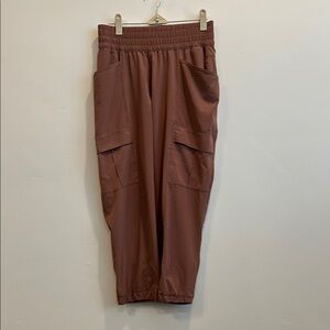 Prana Brown Mauve Color Cargo Pants with Relaxed Fit. Size S.